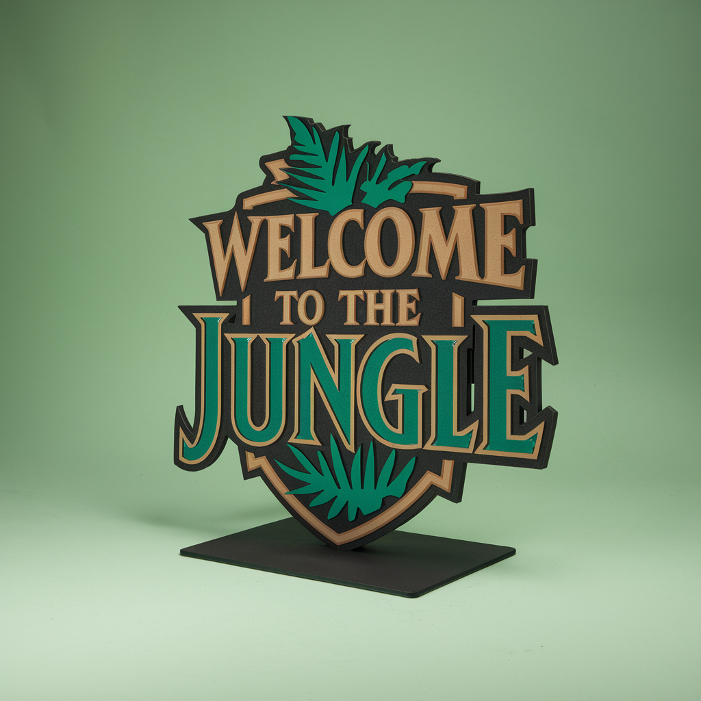 Contour-cut 3D signs